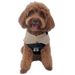 Tardis Doctor Who Minimal Minimalism Dog Sweater by Cendanart