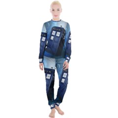 Tardis Doctor Who Space Blue Women s Lounge Set by Cendanart