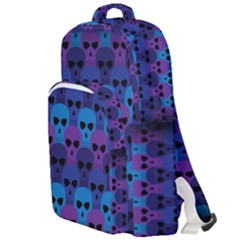 Skull Pattern Wallpaper Double Compartment Backpack