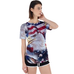 United States Of America Images Independence Day Perpetual Short Sleeve T-shirt by Ket1n9