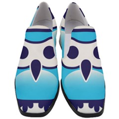 Owl Logo Clip Art Women Slip On Heel Loafers by Ket1n9