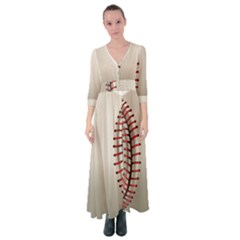 Baseball Button Up Maxi Dress by Ket1n9