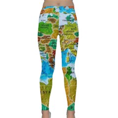 World Map Classic Yoga Leggings by Ket1n9