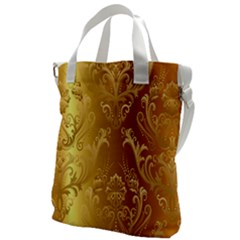Golden Pattern Vintage Gradient Vector Canvas Messenger Bag by Ket1n9
