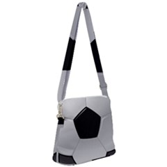 Soccer Ball Zipper Messenger Bag by Ket1n9