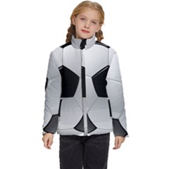 Soccer Ball Kids  Puffer Bubble Jacket Coat by Ket1n9