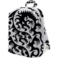 Ying Yang Tattoo Zip Up Backpack by Ket1n9