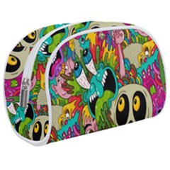 Crazy Illustrations & Funky Monster Pattern Make Up Case (medium) by Ket1n9