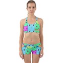 Cat Animals Cartoon Pattern Back Web Gym Set View1