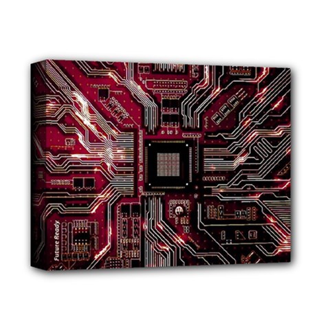 Chip Retro Technology Deluxe Canvas 14  X 11  (stretched) by Cendanart