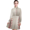 Baseball Long Sleeve Chiffon Shirt Dress View1