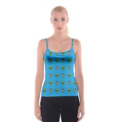 Alien Pattern Spaghetti Strap Top by Ket1n9