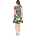 Snakes And Ladders Inside Out Cap Sleeve Dress View4