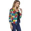 Snakes And Ladders Women s Casual 3/4 Sleeve Spring Jacket View3