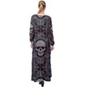 Dark Horror Skulls Pattern Maxi Chiffon Beach Wrap View2