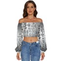 Science Formulas Long Sleeve Crinkled Weave Crop Top View1