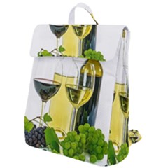 White Wine Red Wine The Bottle Flap Top Backpack by Ket1n9