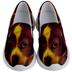 Cute 3d Dog Kids Lightweight Slip Ons by Ket1n9