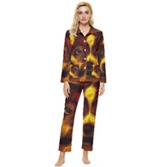 Cute 3d Dog Womens  Long Sleeve Velvet Pocket Pajamas Set by Ket1n9