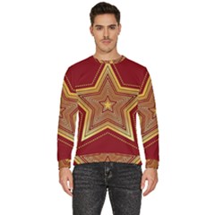 Christmas Star Seamless Pattern Men s Fleece Sweatshirt by Ket1n9