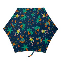 Colorful Funny Christmas Pattern Mini Folding Umbrellas by Ket1n9