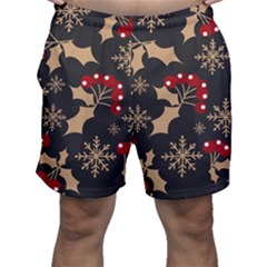 Dinosaur Colorful Funny Christmas Pattern Men s Shorts by Ket1n9