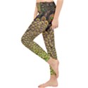 Peacock Feathers Wheel Plumage Lightweight Velour Classic Yoga Leggings View3