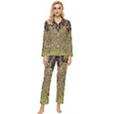 Peacock Feathers Wheel Plumage Womens  Long Sleeve Velvet Pocket Pajamas Set View1