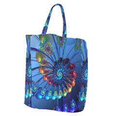 Top Peacock Feathers Giant Grocery Tote by Ket1n9