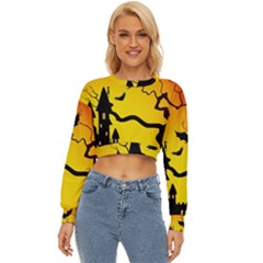 Halloween Night Terrors Lightweight Long Sleeve Sweatshirt by Ket1n9