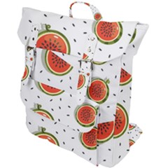 Seamless Background Pattern-with-watermelon Slices Buckle Up Backpack by Ket1n9