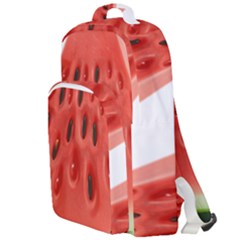 Seamless Background With Watermelon Slices Double Compartment Backpack by Ket1n9