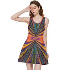 Casanova Abstract Art-colors Cool Druffix Flower Freaky Trippy Inside Out Racerback Dress by Ket1n9