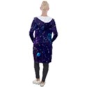 Realistic Night Sky Poster With Constellations Hooded Pocket Cardigan View2