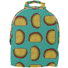 Taco Drawing Background Mexican Fast Food Pattern Mini Full Print Backpack by Ket1n9