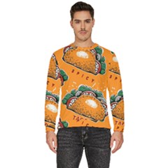 Seamless Pattern With Taco Men s Fleece Sweatshirt by Ket1n9