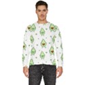 Cute Seamless Pattern With Avocado Lovers Men s Fleece Sweatshirt View1