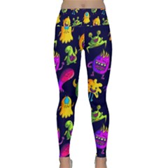 Space Patterns Lightweight Velour Classic Yoga Leggings by Hannah976