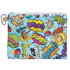 Comic Elements Colorful Seamless Pattern Canvas Cosmetic Bag (xxl) by Hannah976