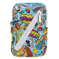 Comic Elements Colorful Seamless Pattern Belt Pouch Bag (small) by Hannah976