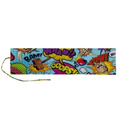 Comic Elements Colorful Seamless Pattern Roll Up Canvas Pencil Holder (l) by Hannah976