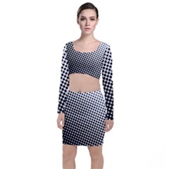 Background-wallpaper-texture-lines Dot Dots Black White Top And Skirt Sets by Hannah976