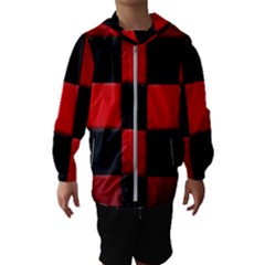 Black And Red Backgrounds- Kids  Hooded Windbreaker by Hannah976