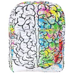 Brain Mind Psychology Idea Drawing Full Print Backpack by Ndabl3x