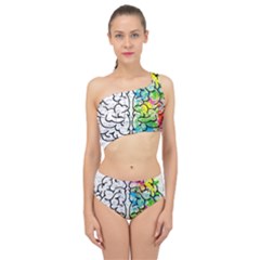 Brain Mind Psychology Idea Drawing Spliced Up Two Piece Swimsuit by Ndabl3x