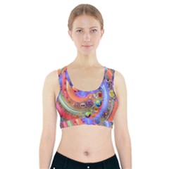 Swirl Vortex Emoji Cyclone Motion Sports Bra With Pocket by Paksenen