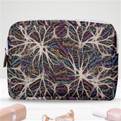 Mental Human Experience Mindset Pattern Make Up Pouch (medium) by Paksenen