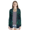 Circuits Circuit Board Green Drape Collar Cardigan View1