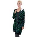 Circuits Circuit Board Green Hooded Pocket Cardigan View1