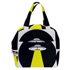 Ufo Flying Saucer Extraterrestrial Boxy Hand Bag by Cendanart